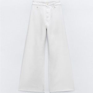 Zara ZW COLLECTION HIGH WAIST MARINE STRAIGHT POCKET JEANS